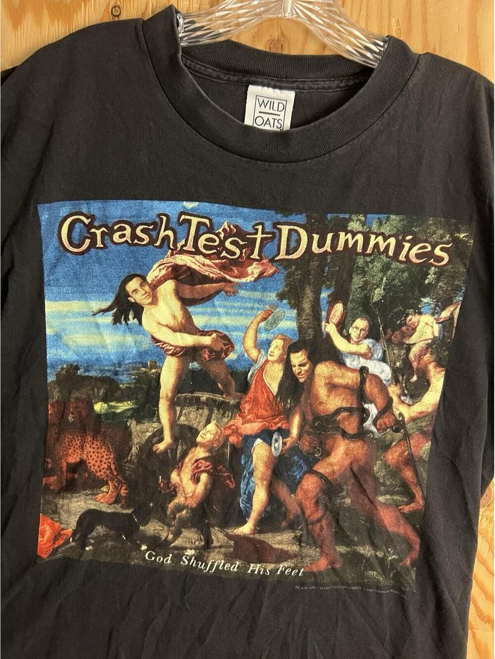 RARE VTG 1994 Crash Test Dummies God Shuffled His Feet Album Promo Tee Mens L - Picture 4 of 9